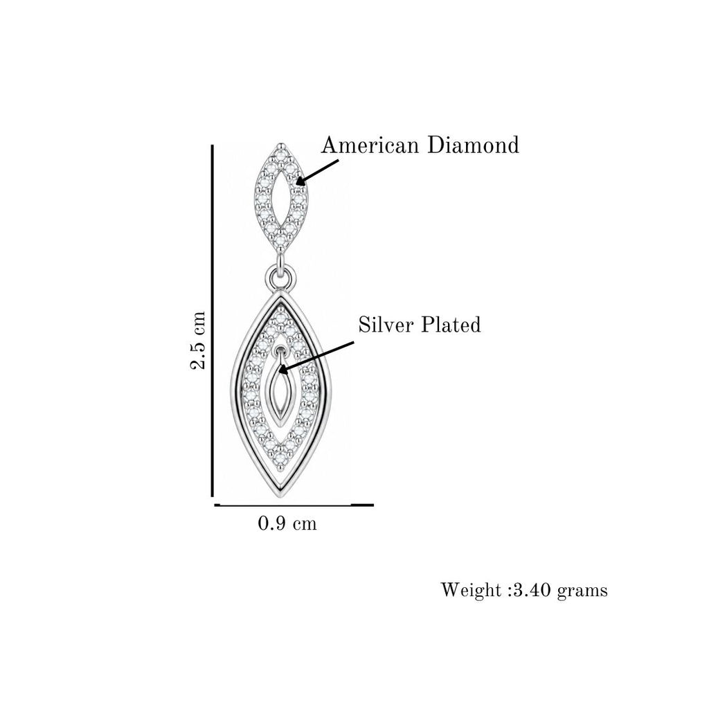 Silver Drop Earrings for Women
