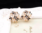 Floral bloom stud earrings