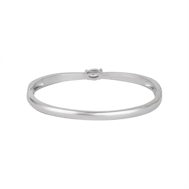 Silver Plated Kada Bracelet For Women And Girls