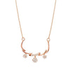 Rose Gold  Floral Pendant Necklace for Women and Girls