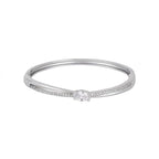 Silver Plated Kada Bracelet For Women And Girls