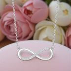 Infinity Love Pendant for Girls|Anti Allergy| Anti Tarnish| Valentine Gift