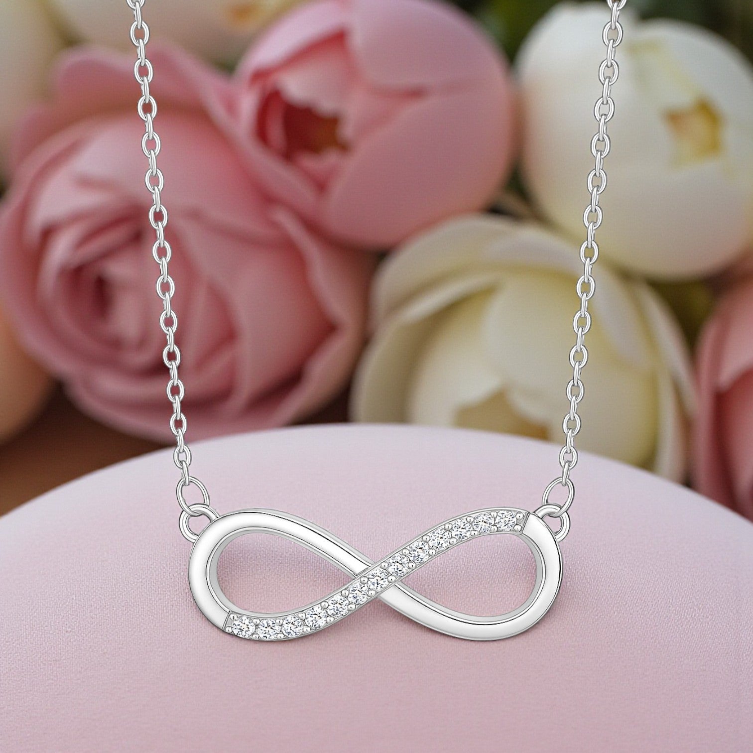 Infinity Love Pendant for Girls|Anti Allergy| Anti Tarnish| Valentine Gift