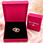 Rose Gold Pendant, Ring & Earrings Gift Set for Women
