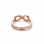Rose Gold Plated Infinity Adjustable Ring