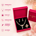 Gift Rose Gold Plated Luxury Necklace Set