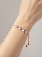 Rose Gold Pearl Bracelet