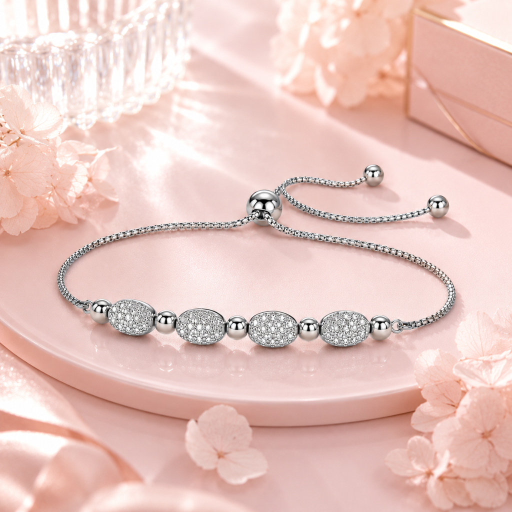 Silver Adjustable Bracelet for Women
