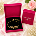 Gold Pendant & Bracelet Gift Set for Women