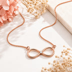 Rose Gold Plated Infinity Pendant