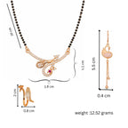 Rose Gold Mangalsutra Set For Women