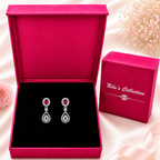 Silver Pendant & Earrings Gift Set For Women