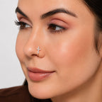 Rose Gold Cross Non-Piercing Nose Pin