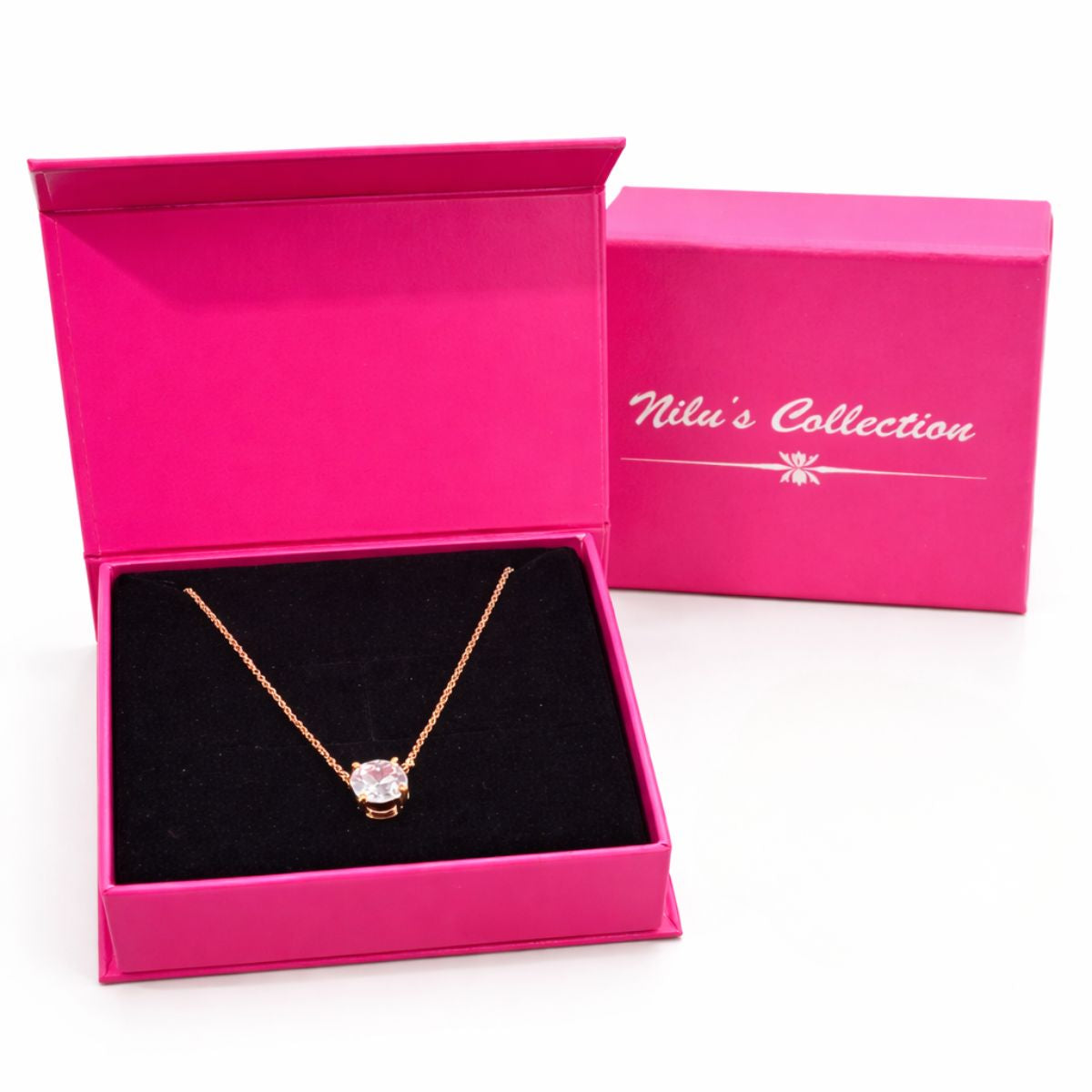 Gift Rose Gild Plated Pendant With Earrings And Kada Bracelet For Women And Girls