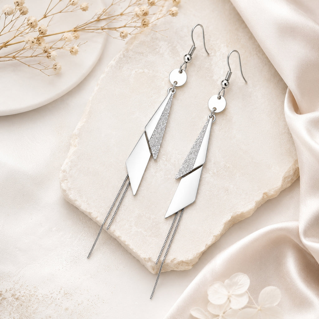 Silver Plated Dangle Earrings for Women