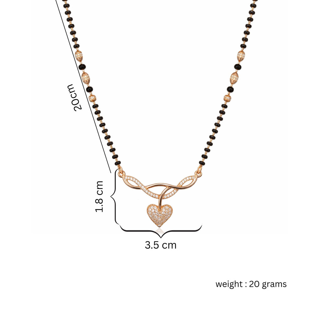 Rose Gold Designer Mangalsutra Collection