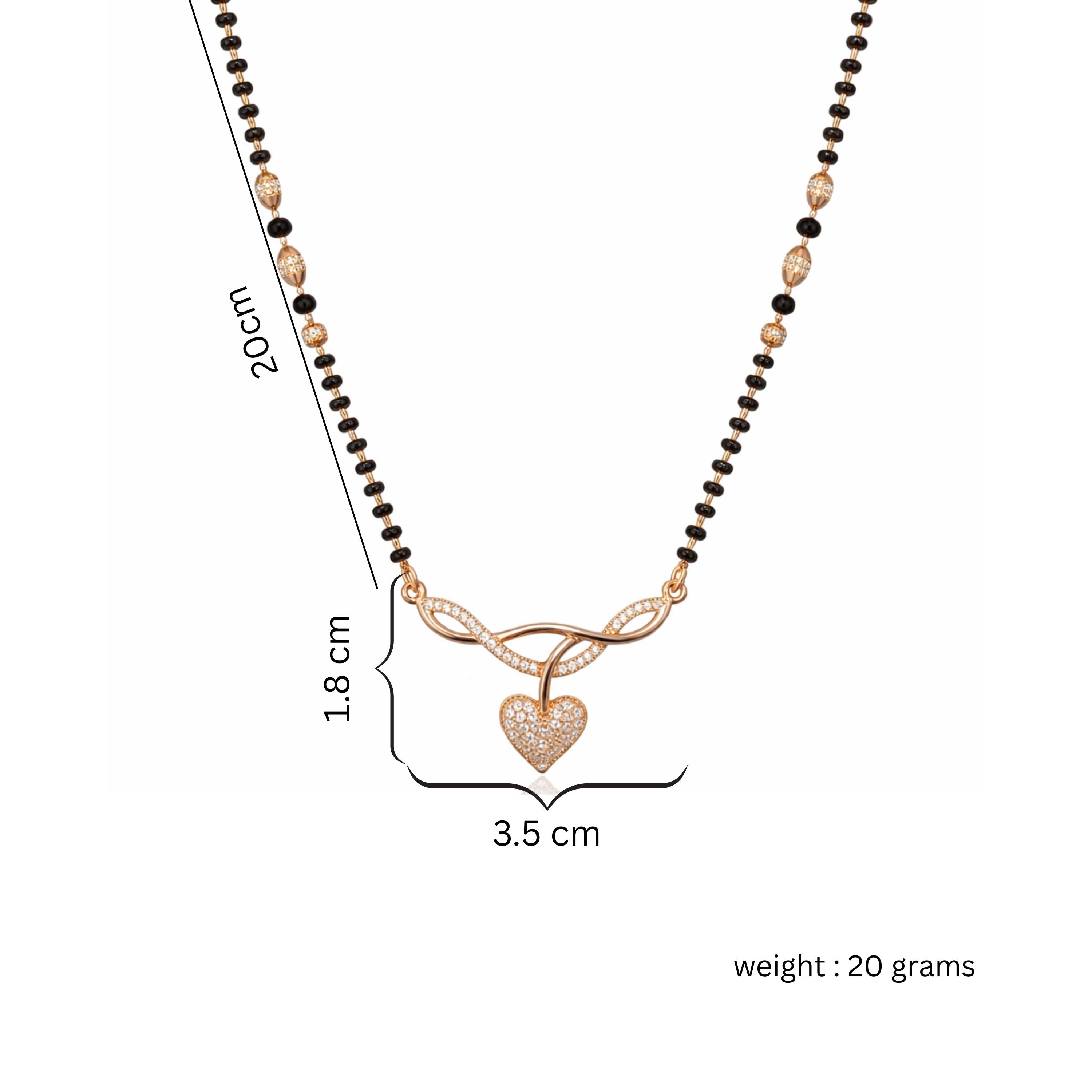 Rose Gold Designer Mangalsutra Collection