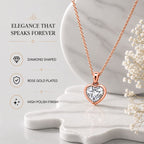 Rose Gold Heart Pendant