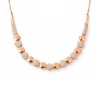 Rose Gold Necklace With Earrings