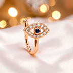 Rose Gold Non-Piercing Evil Eye Nose Pin