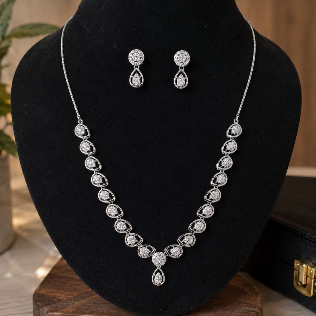 Silver Necklace Set for Women