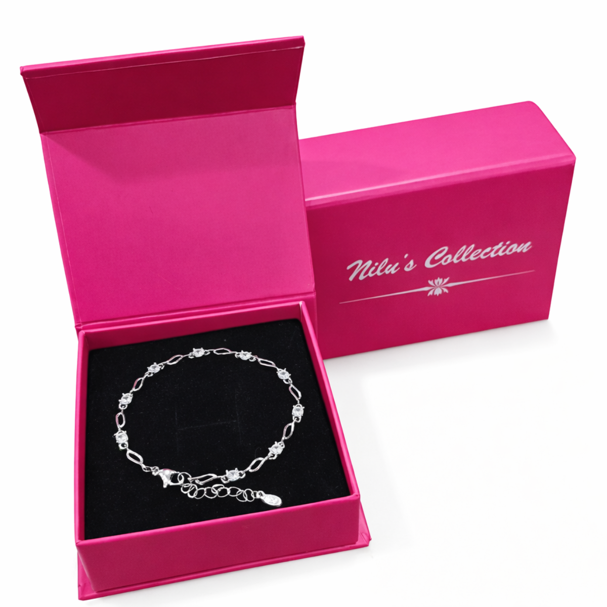 Gift Silver Plated Pendant With Earring And Bracelet For Women And Girls