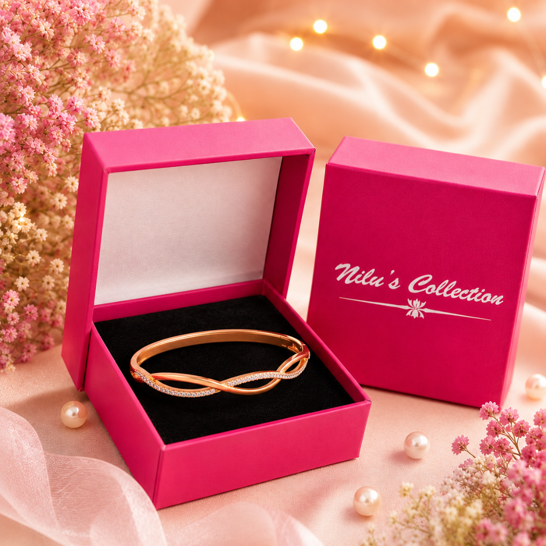 Rose Gold Jewelry Gift Set for Women