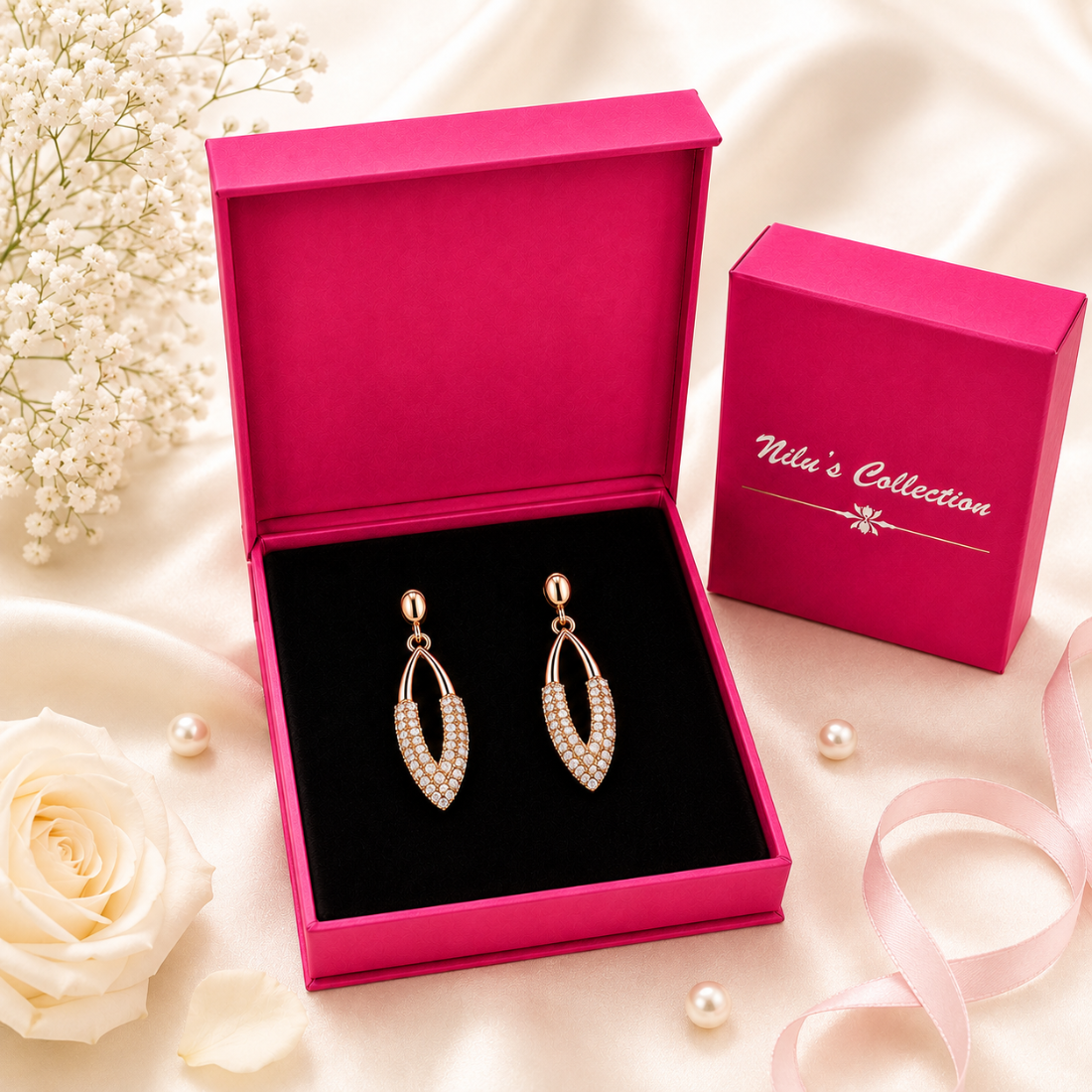 Rose Gold Jewellery Gift Set for Women