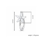 Silver Floral Non Piercing Nose Pin