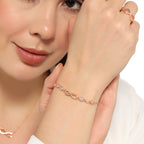 Rose Gold Plated Infinity Jewellery Set