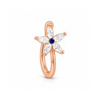 Rose Gold Floral Non-Piercing Nose Pin