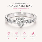 Silver Heart Finger Ring