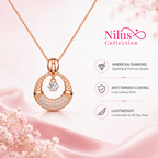 Rose Gold Drop Pendant Necklace for Women