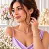 Silver Infinity Jewellery Set