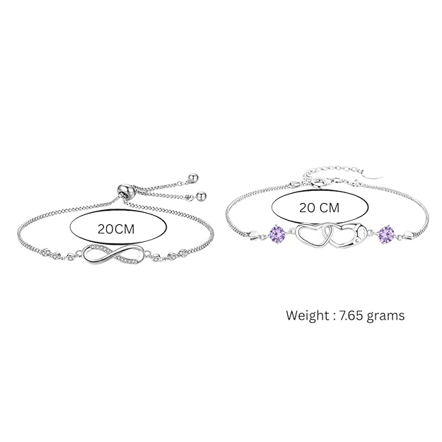 Infinity Heart Duo Bracelet