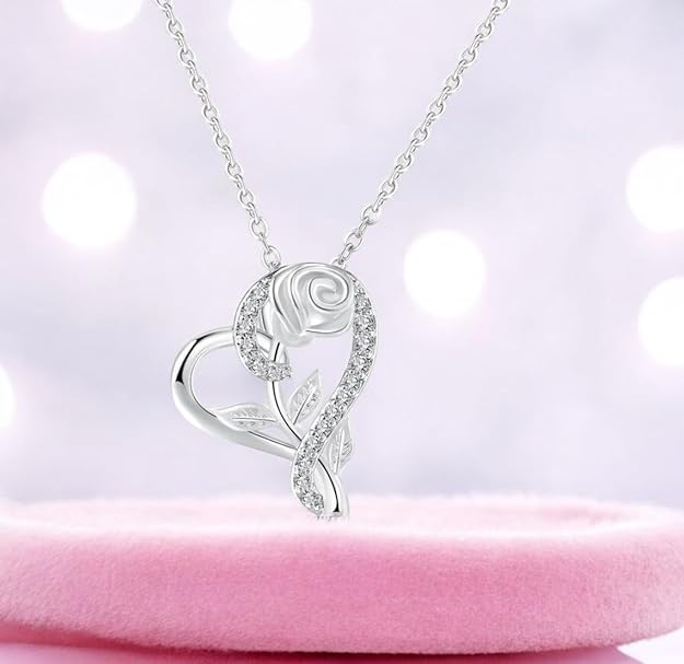 Silver Plated Heart Engraved Pendant