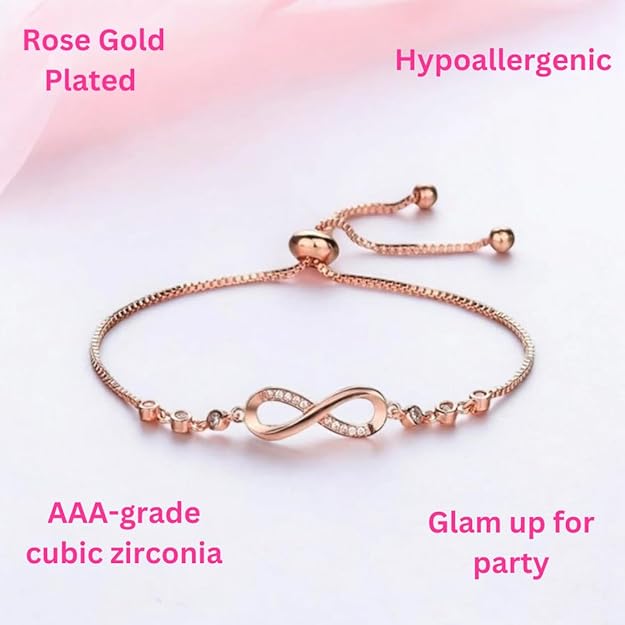 Infinity Love Pendant & Bracelet Value Set for Women & Girls  |Valentine Gift