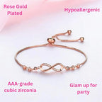 Infinity Love Pendant & Bracelet Value Set for Women & Girls  |Valentine Gift