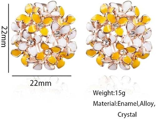 Floral bloom stud earrings