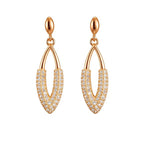 Rose Gold Plated Drop Earrings for Women And Girls