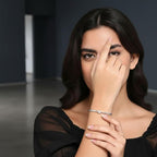 Silver Plated Kada Bracelet For Women And Girls