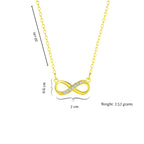 Infinity Love Pendant for Girls|Anti Allergy| Anti Tarnish| Valentine Gift