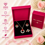 Rose Gold Jewellery Gift Set For Women