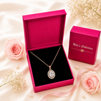 Rose Gold Pendant & Stud Earrings Gift Set Fore Women
