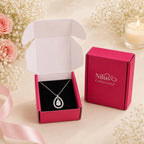Silver Plated White Cubic Zirconia Studded Pendant for Women
