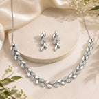 Leaf Design Necklace Set