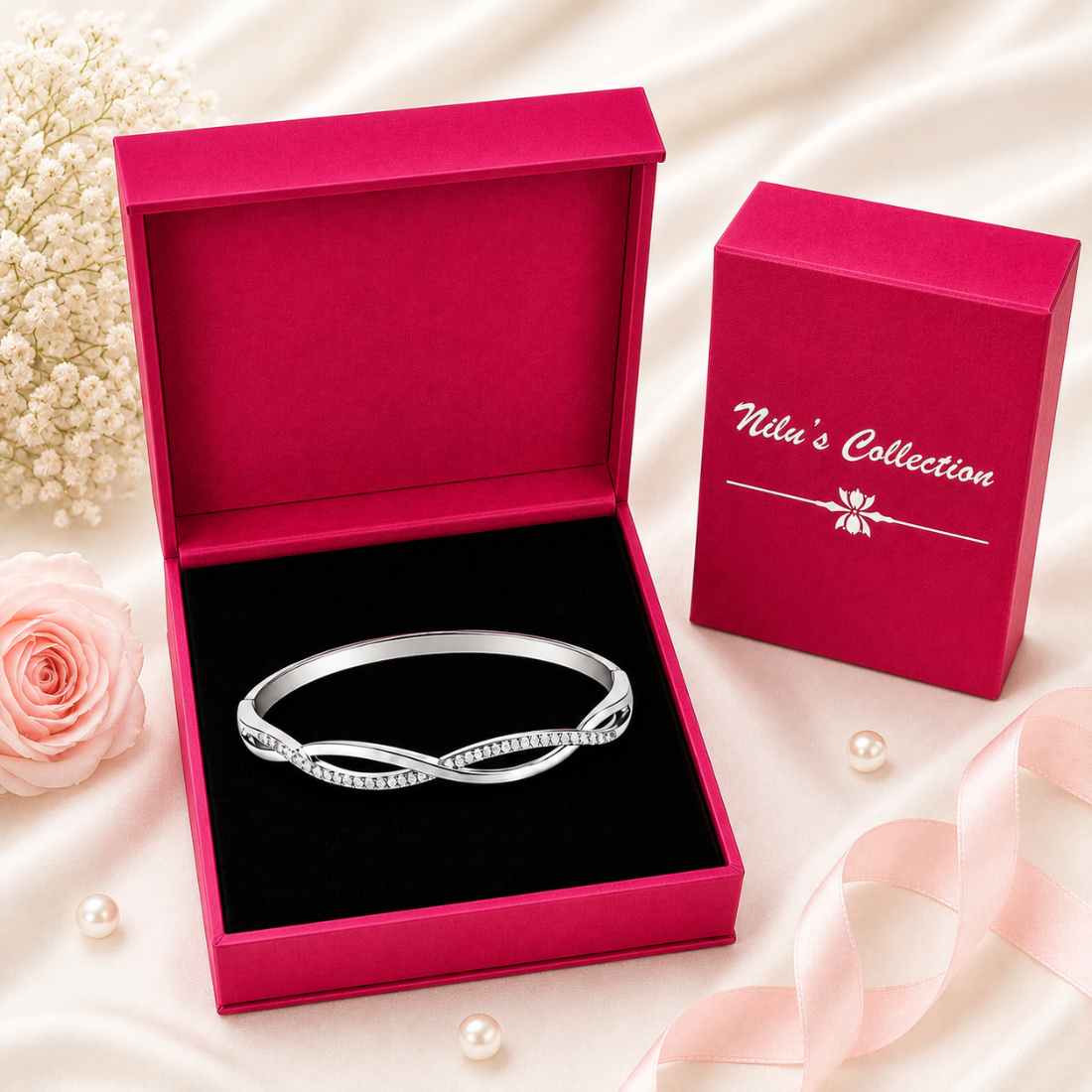 Silver Pendant Jewellery Gift Set for Women