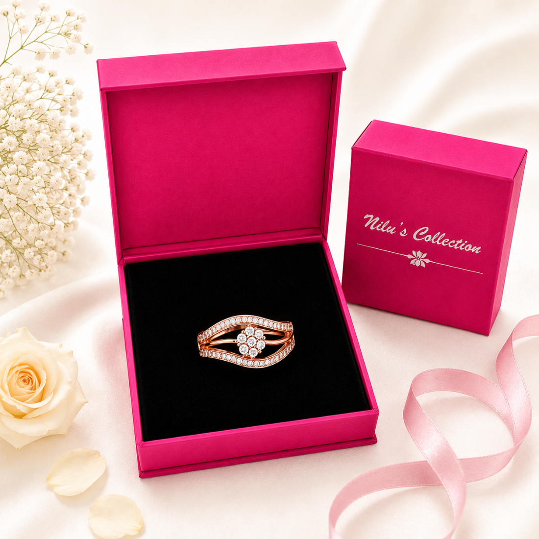 Rose Gold Jewellery Gift Set for Women