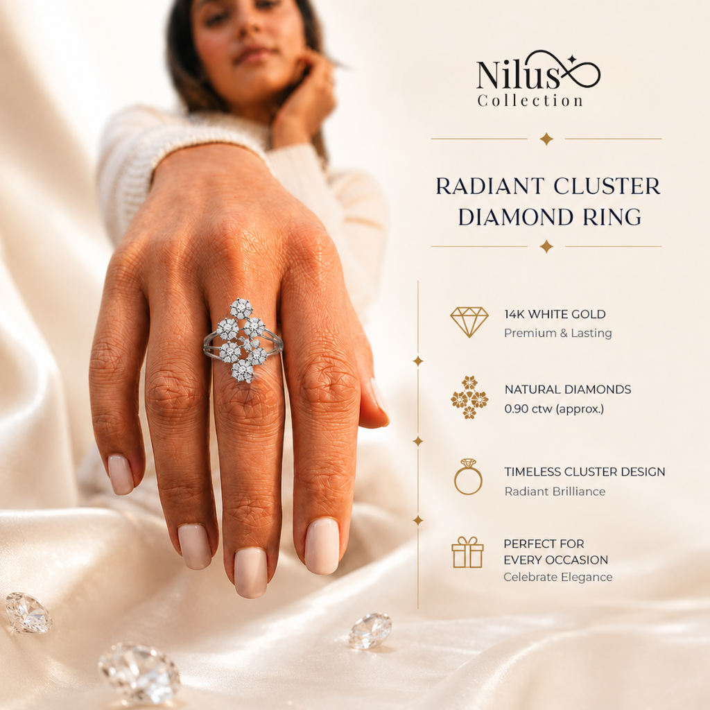 Sliver Plated Adjustable Finger Ring for Women and Girls