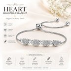 Silver Heart Infinity Bracelet
